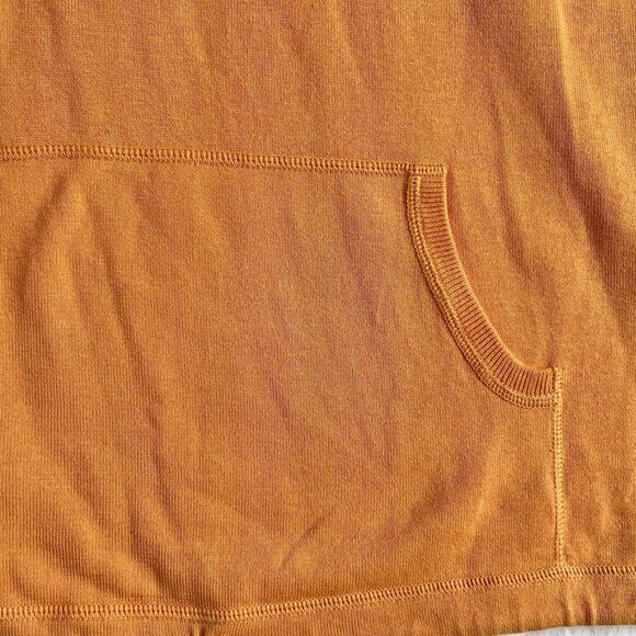 VTG Ralph Lauren Sweater Sleeveless Vest Hooded Sz 2X Made In Australia Orange - Picture 3 of 7